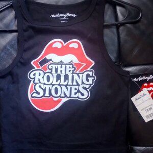 The Rolling Stones Crop Top Tank Small